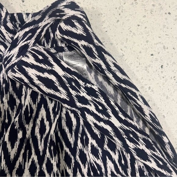 BANANA REPUBLIC Flowy Wide Leg Pants Side Zipper Belt Women's Size 0 - Picture 5 of 9